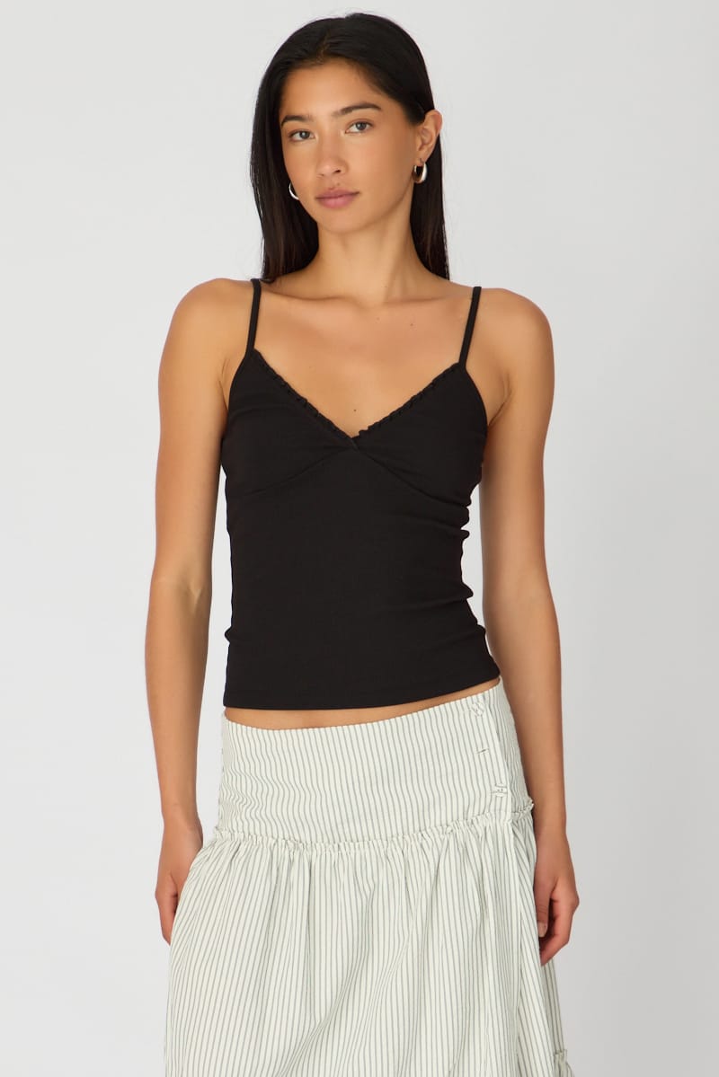 Black Sweetheart Neckline Cami for Ally Fashion
