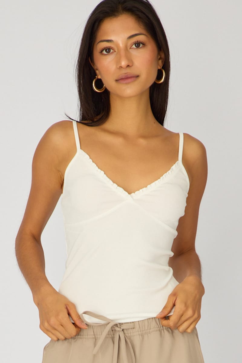 White Sweetheart Neckline Cami for Ally Fashion