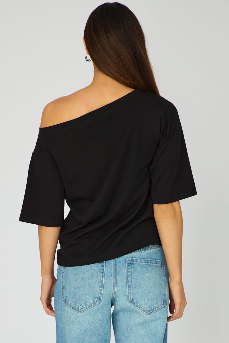 Black Off Shoulder Top for Ally Fashion