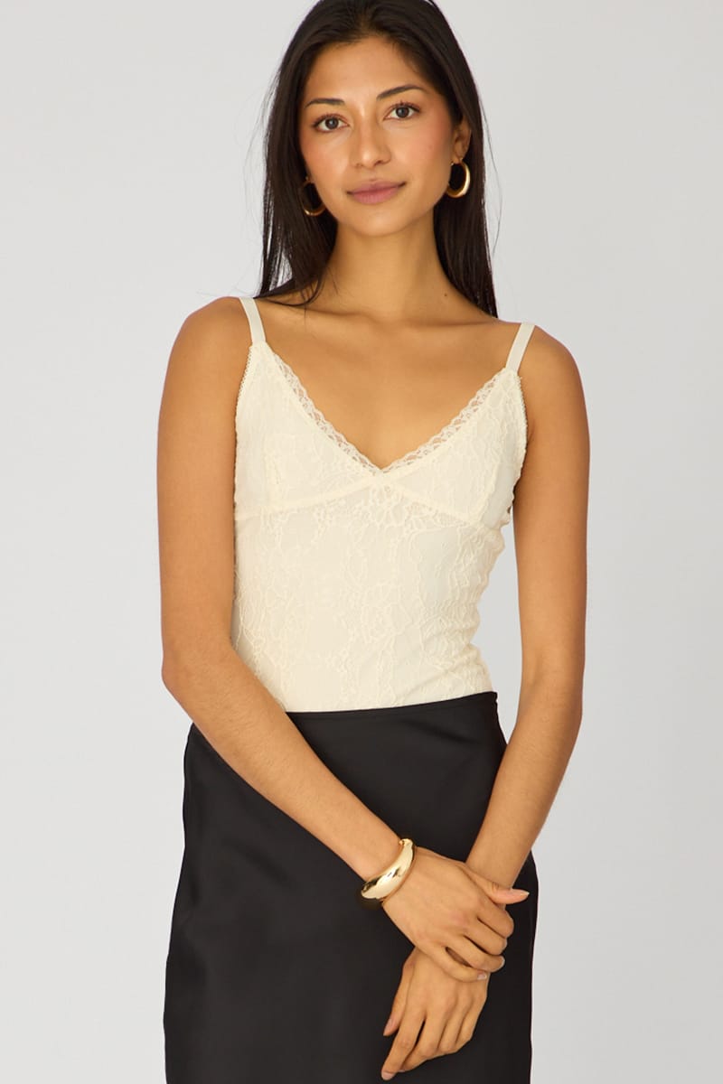 White Lace Bodysuit Sleeveless for Ally Fashion