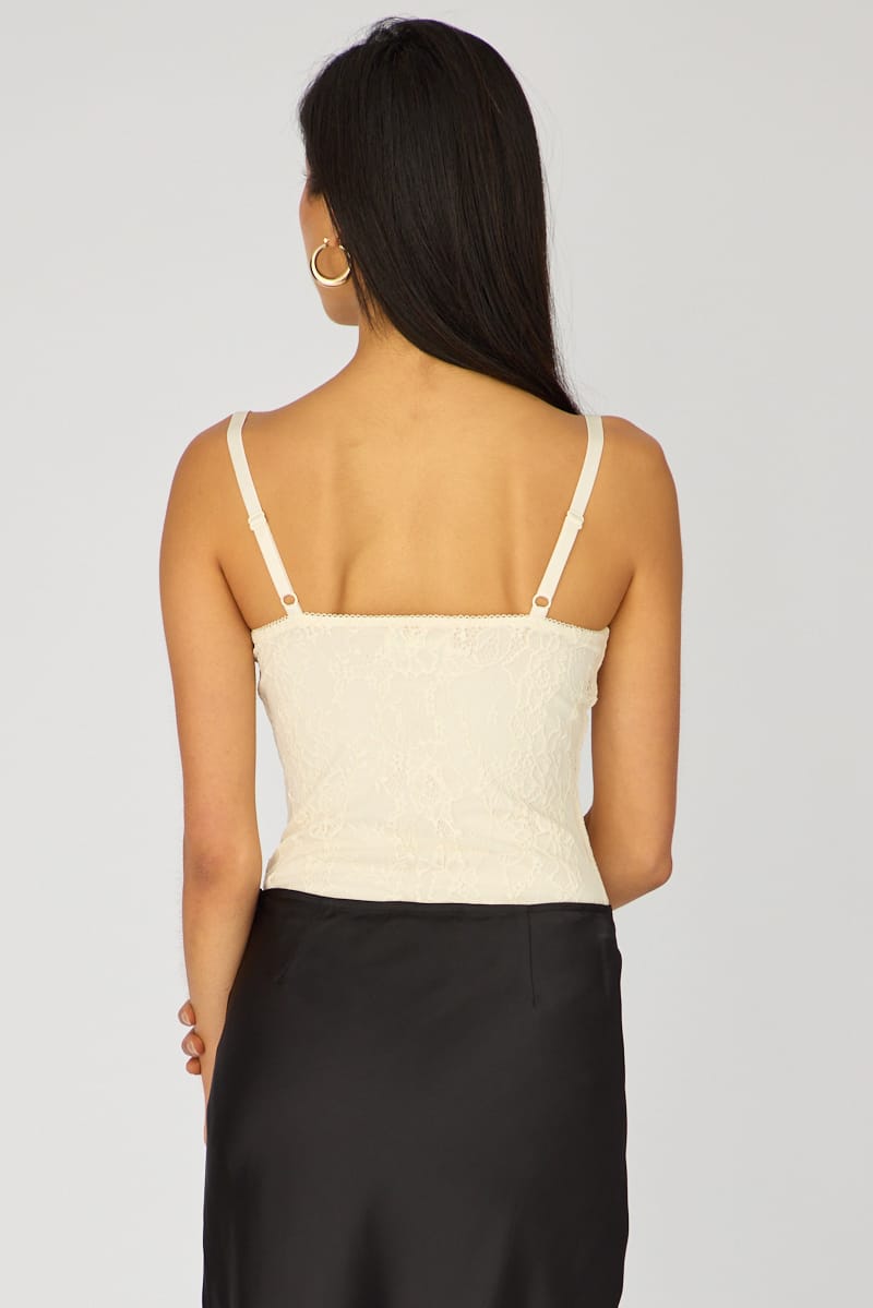 White Lace Bodysuit Sleeveless for Ally Fashion