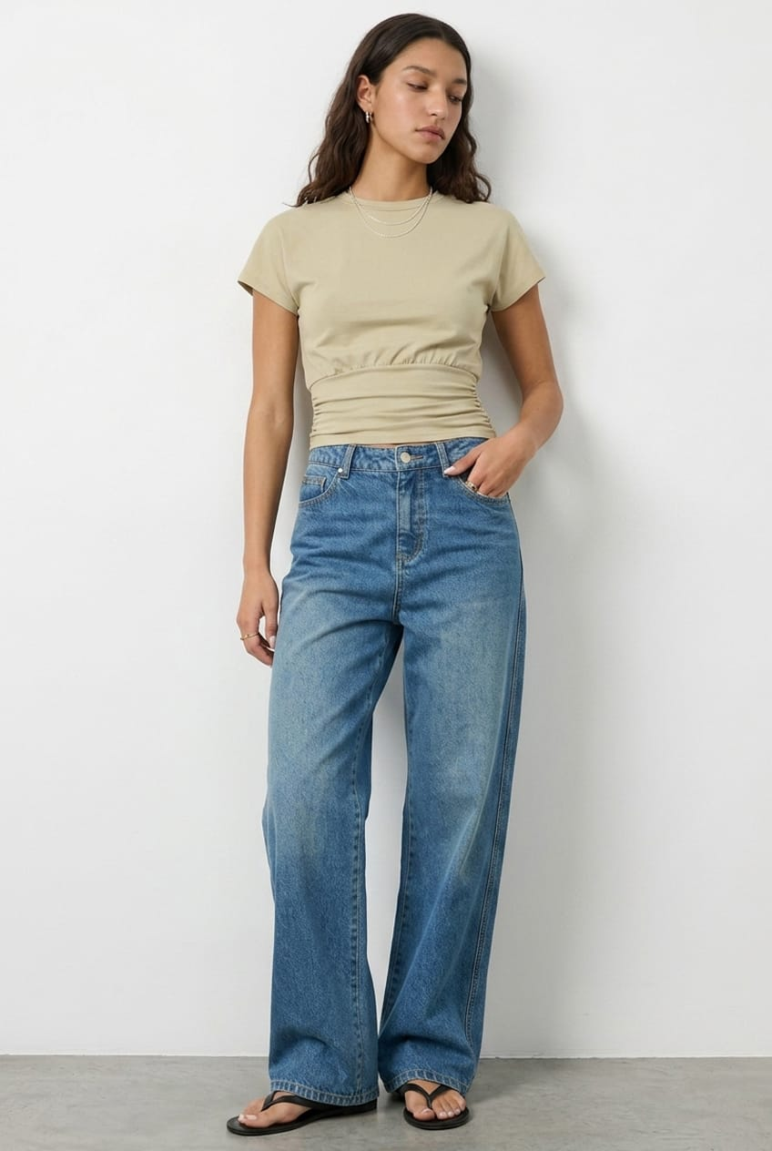 Green Boat Neck Short Sleeve Top for Ally Fashion