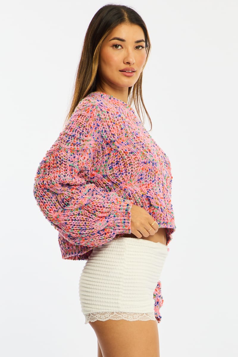 Multi Cropped Cable Knit for Ally Fashion