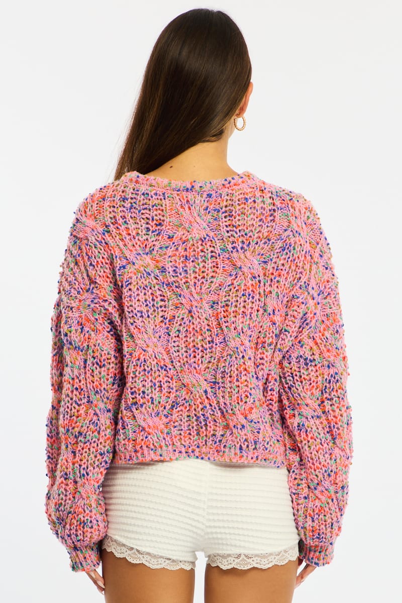 Multi Cropped Cable Knit for Ally Fashion