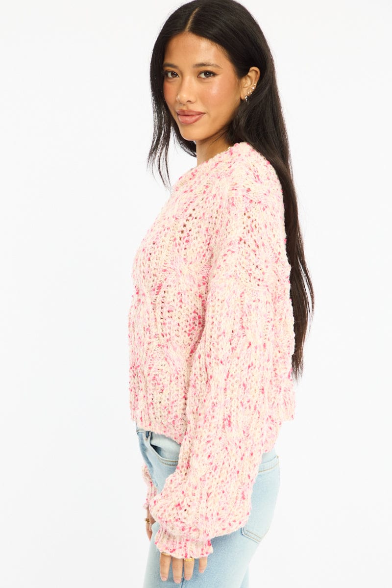 Multi Cropped Cable Knit for Ally Fashion