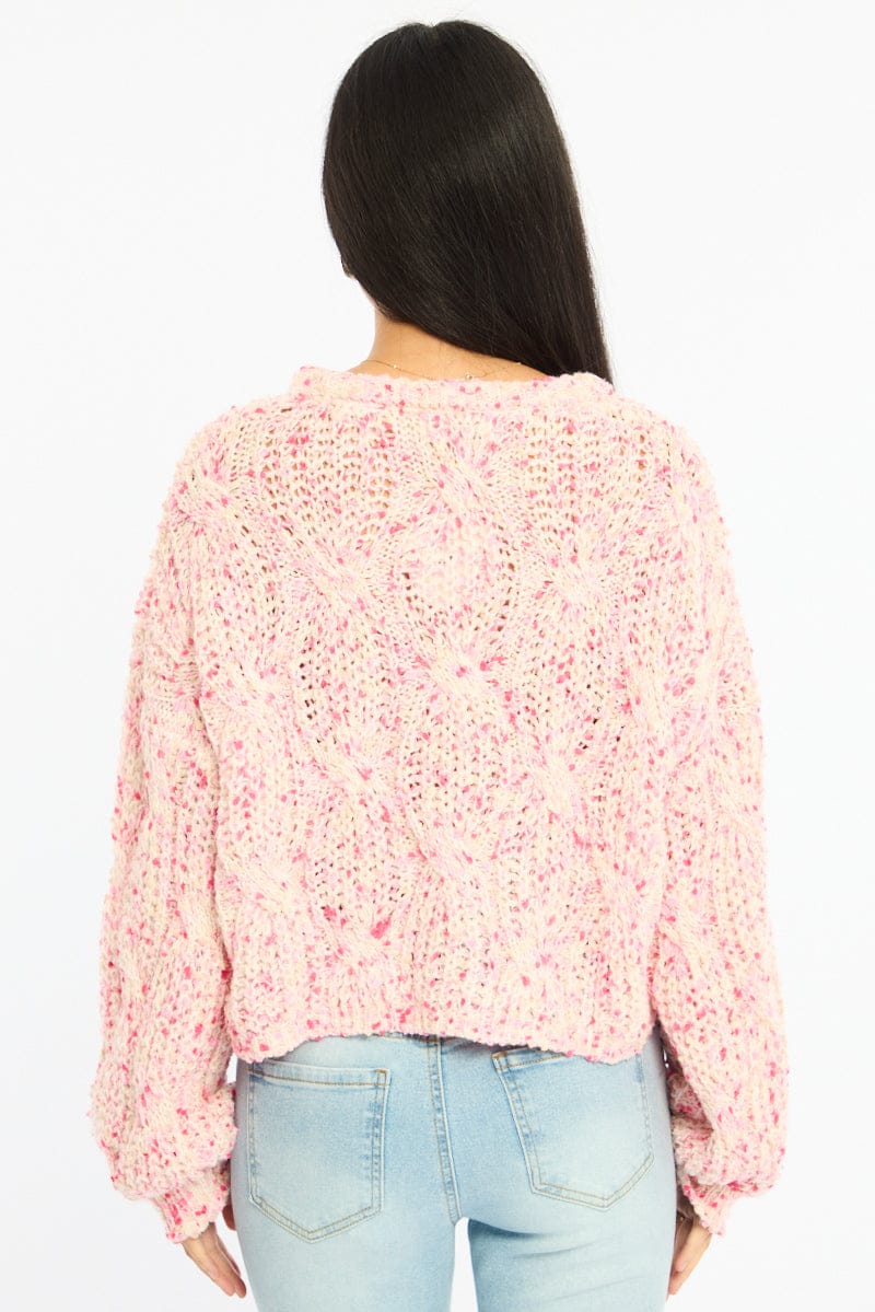 Multi Cropped Cable Knit for Ally Fashion