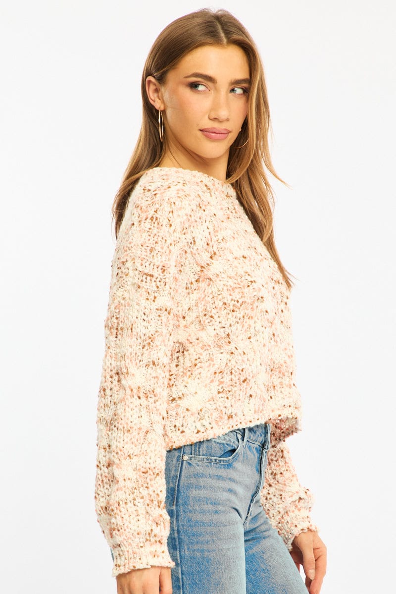 Multi Cropped Cable Knit for Ally Fashion