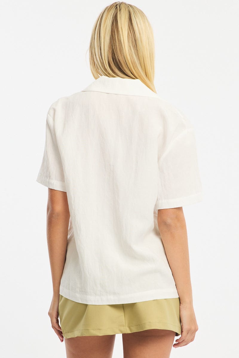 White Jacket Short Sleeve for Ally Fashion