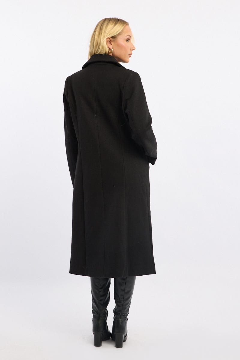 Black Oversized Coat for Ally Fashion