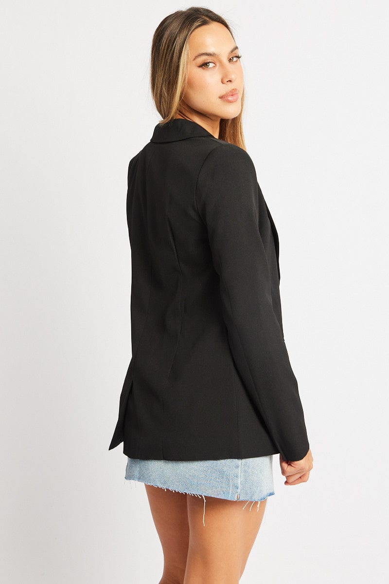 Black Smart Blazer for Ally Fashion