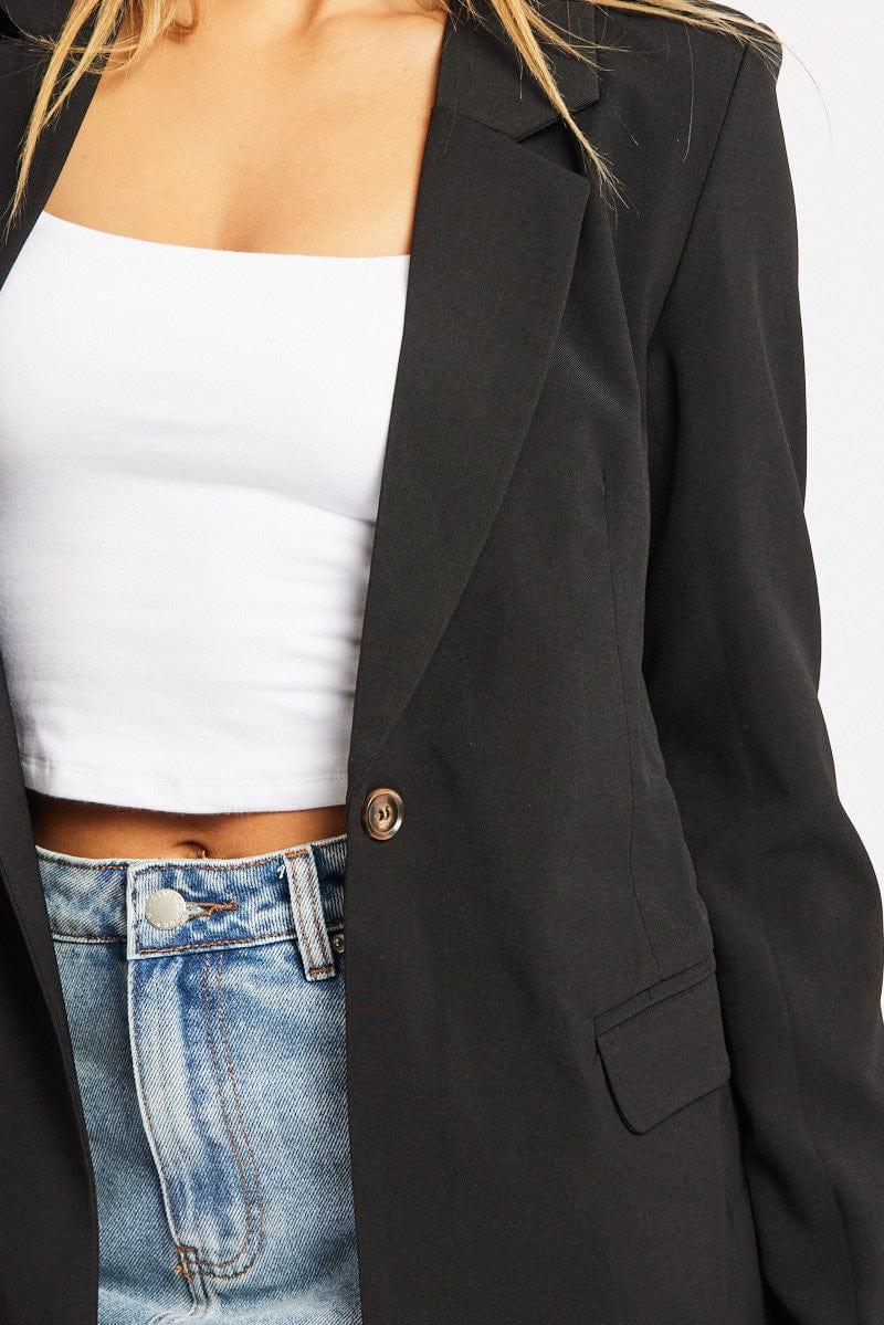 Black Smart Blazer for Ally Fashion