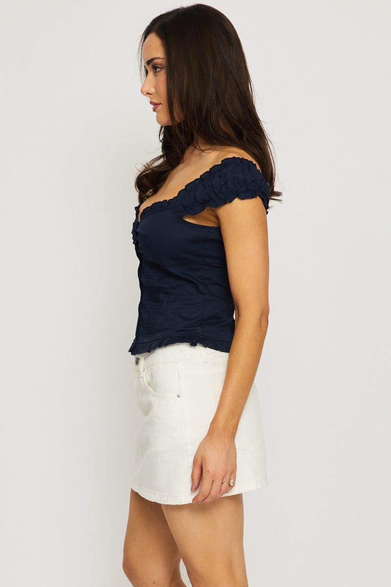 White Mini Skirt Mid Rise Regular Fit for Ally Fashion