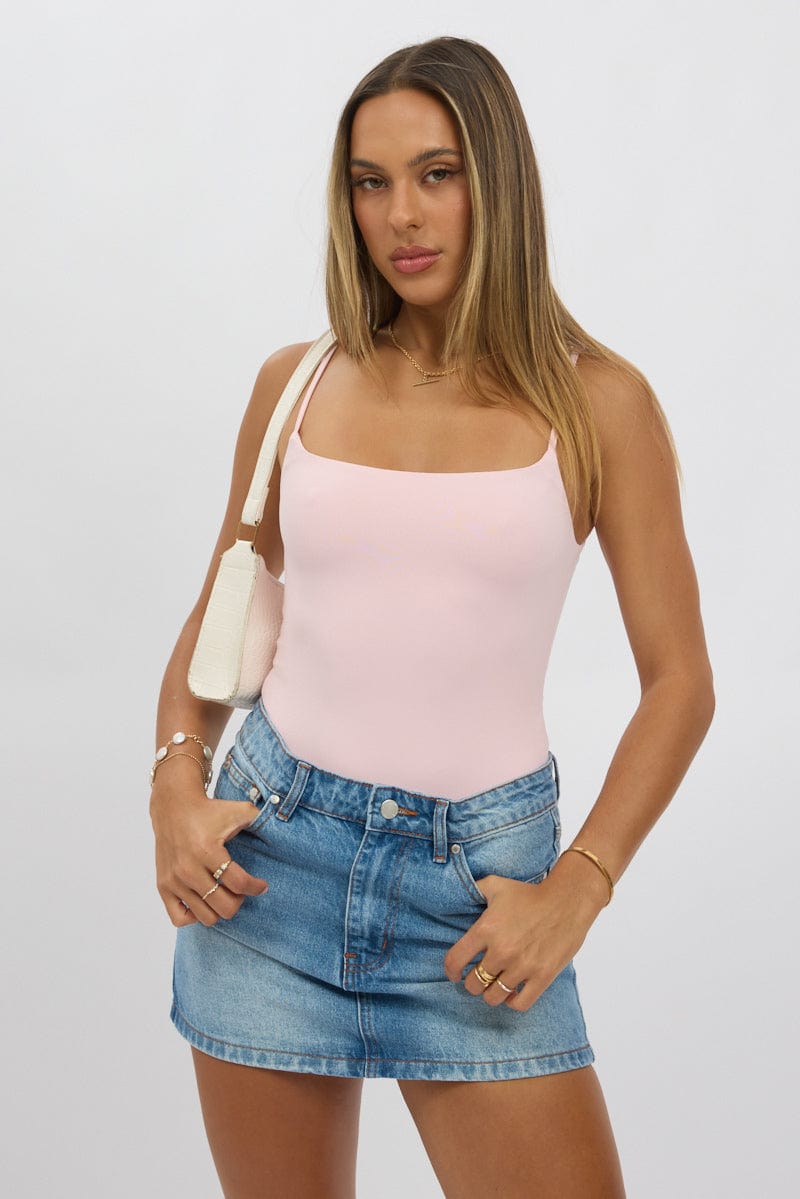 Denim Mini Skirt Mid Rise Regular Fit for Ally Fashion