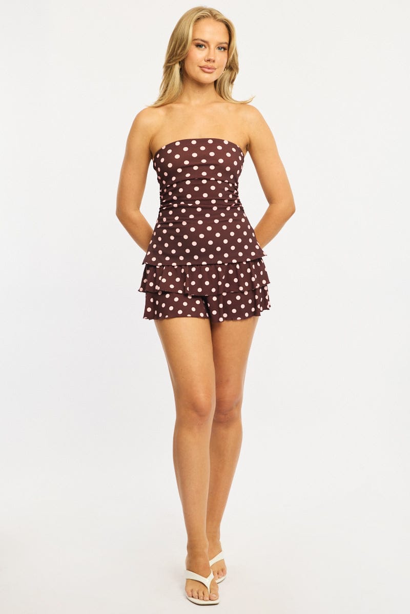 Red Polka Dot Skater Skirt - - Skinny Fit - - Stretch for Ally Fashion