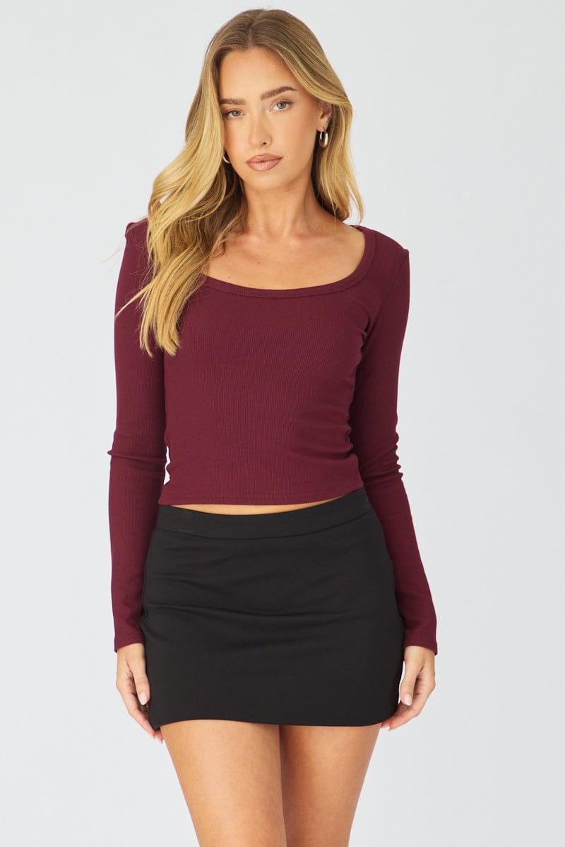 Black Ponte Mini Skirt Mid Waisted Tailor Fit for Ally Fashion