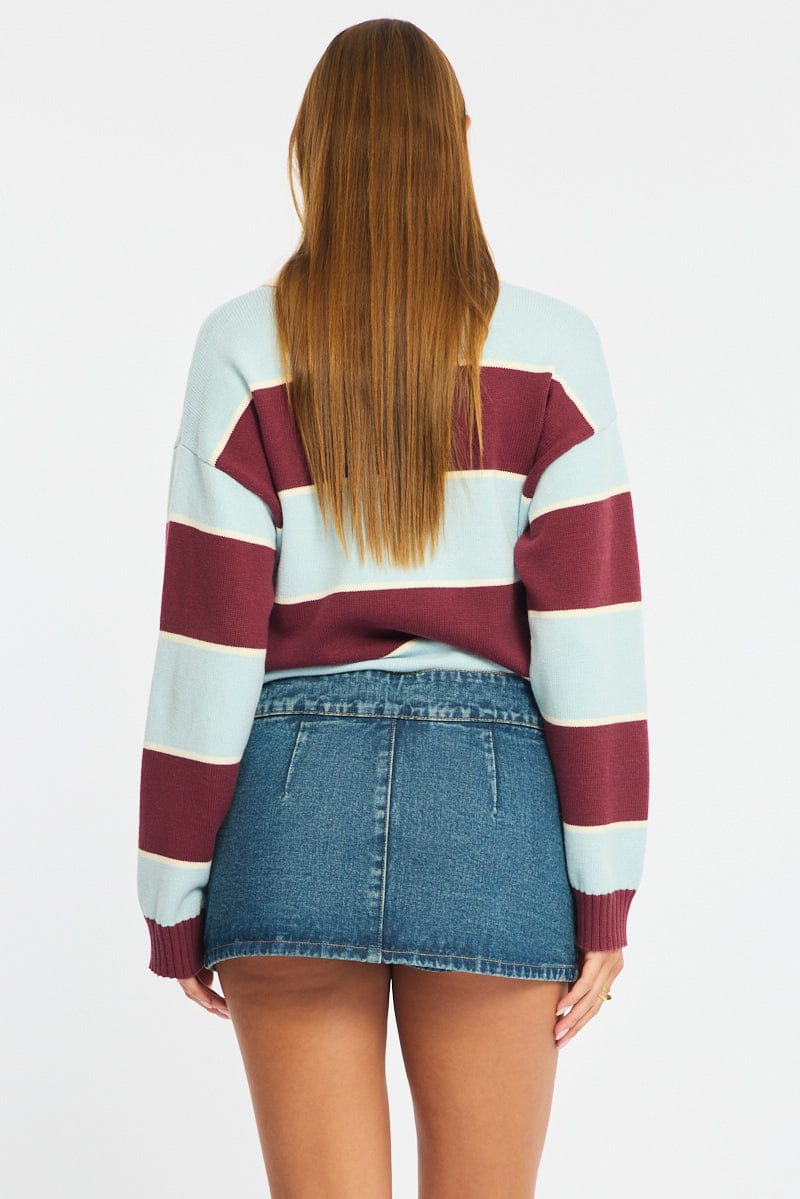 Denim Micro Mini Skort Low Rise Shorts Lined for Ally Fashion