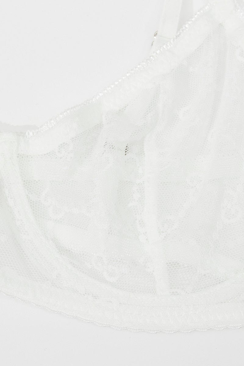 White Mesh Lingerie Set for Ally Fashion