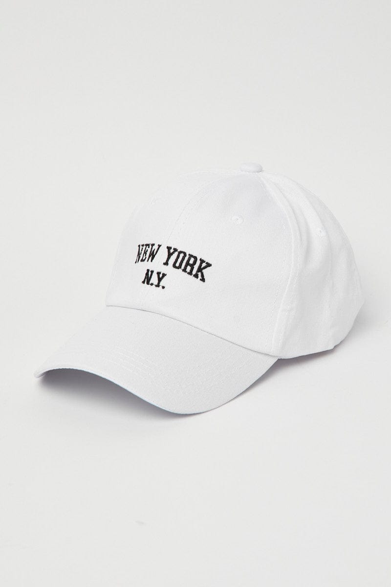 White New York Dad Cap for Ally Fashion