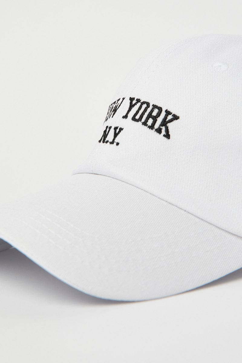 White New York Dad Cap for Ally Fashion