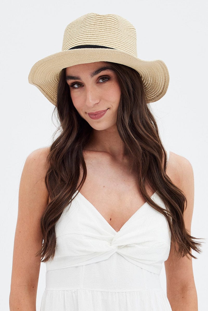 Beige Straw Hat for Ally Fashion