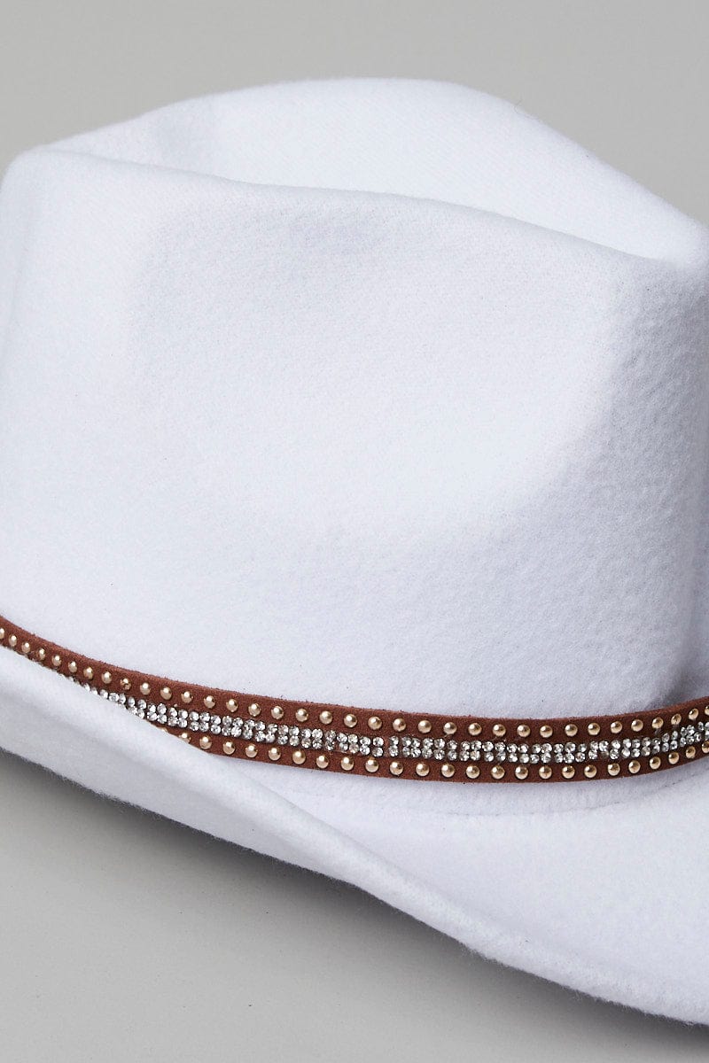 White Cowboy Hat for Ally Fashion
