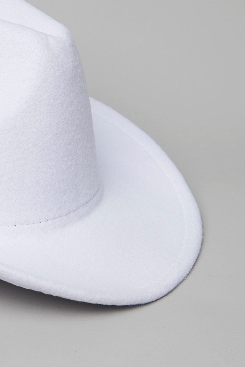 White Festival Cowboy Hat for Ally Fashion