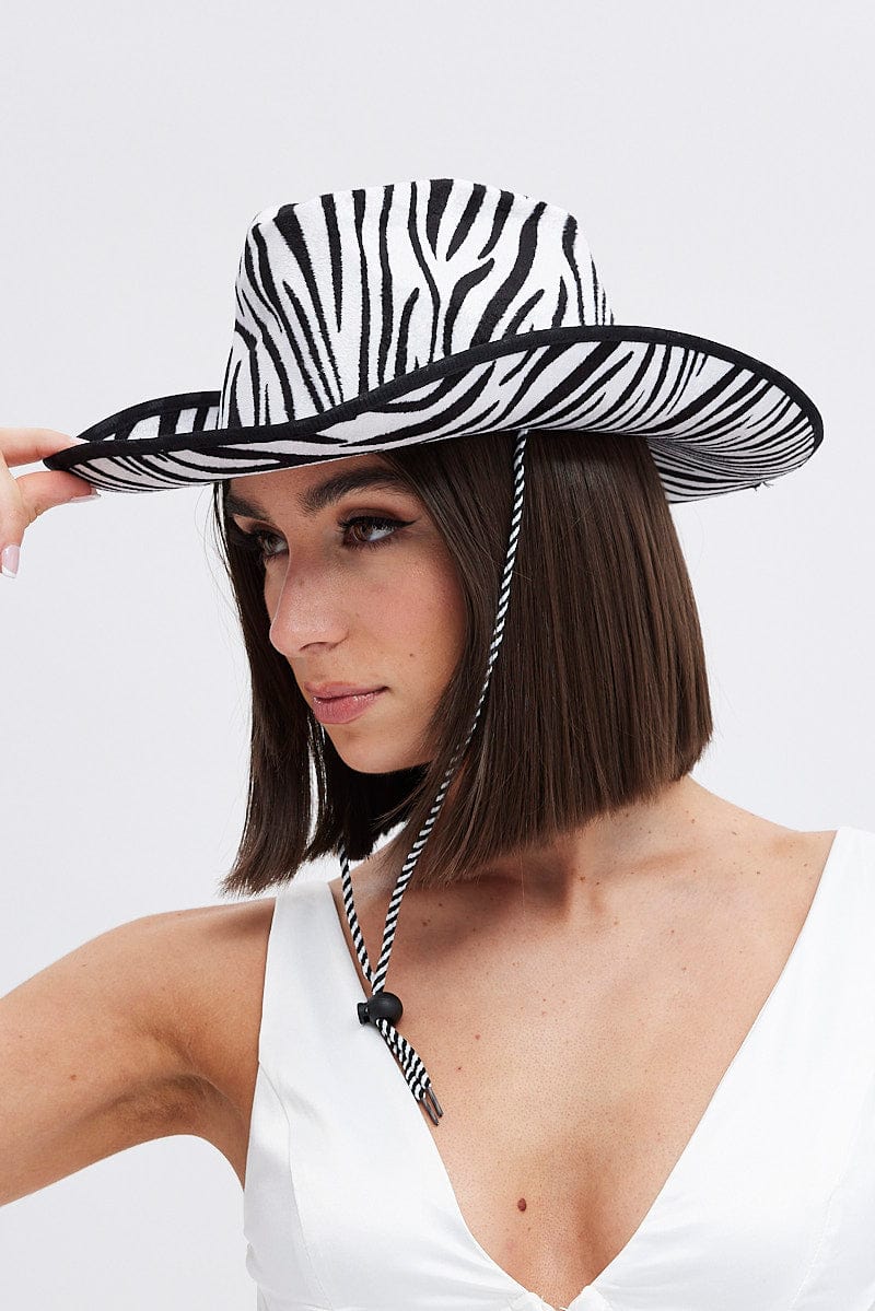 Multi Animal Print Festival Cowboy Hat for Ally Fashion