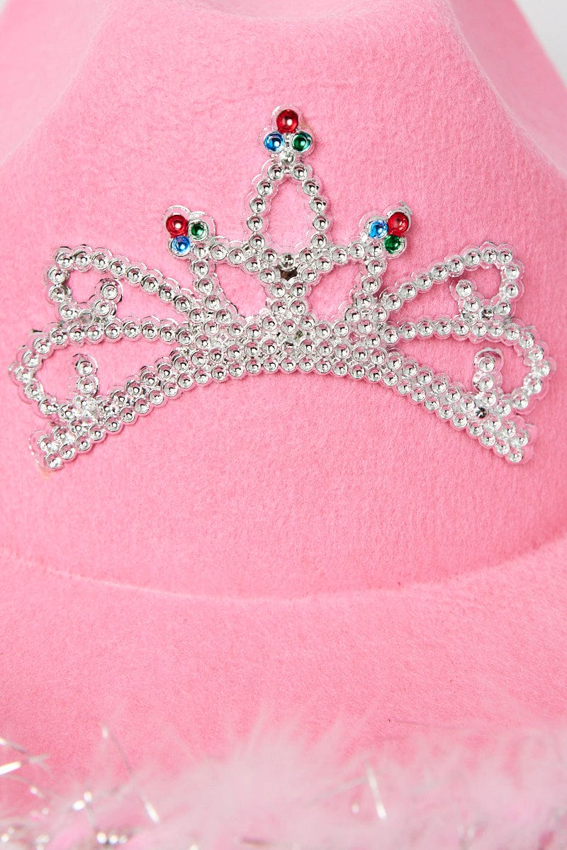 Pink Festival Cowboy Hat for Ally Fashion