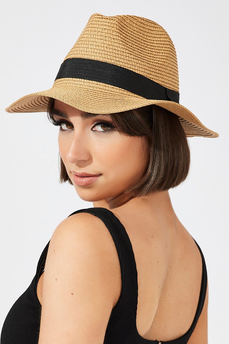 Beige Straw Hat for Ally Fashion