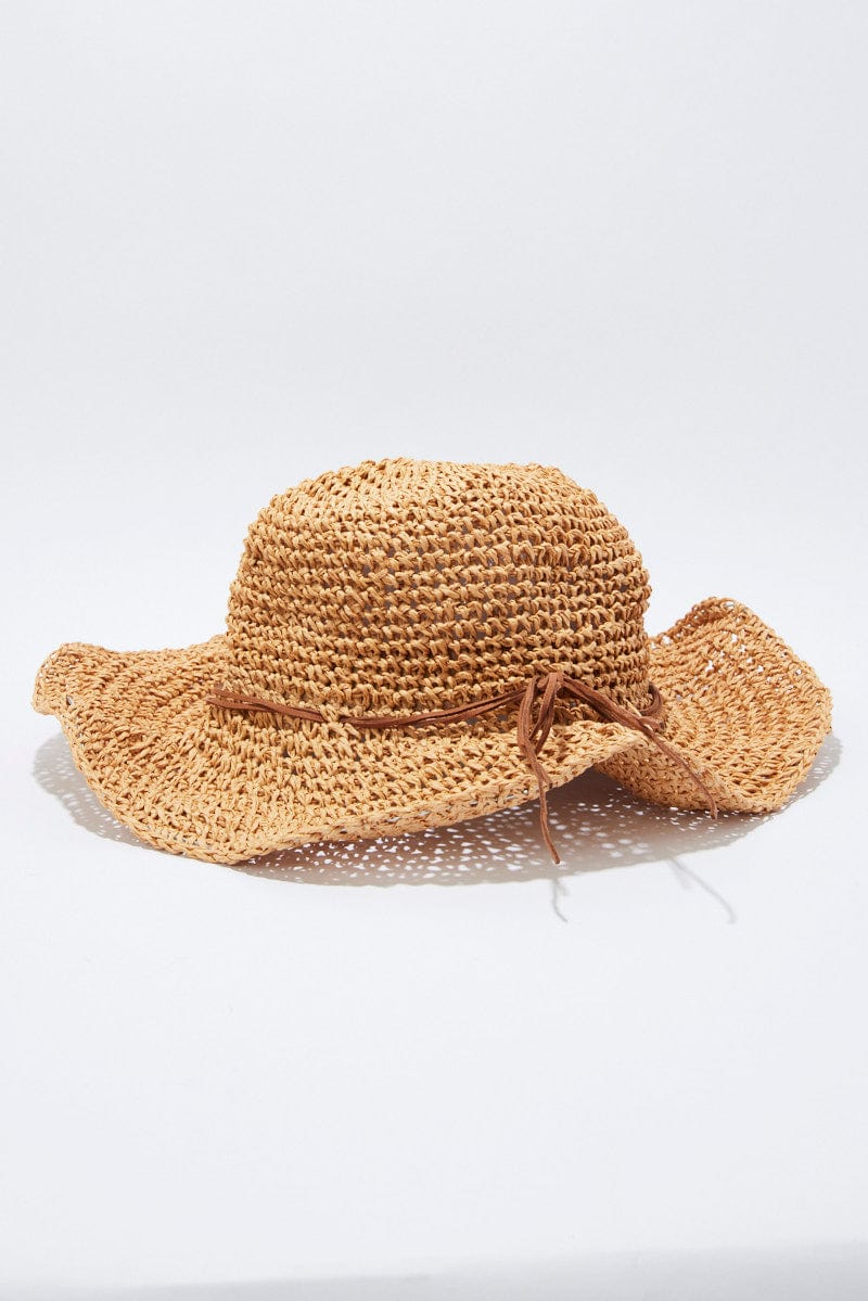 Beige Straw Hat for Ally Fashion