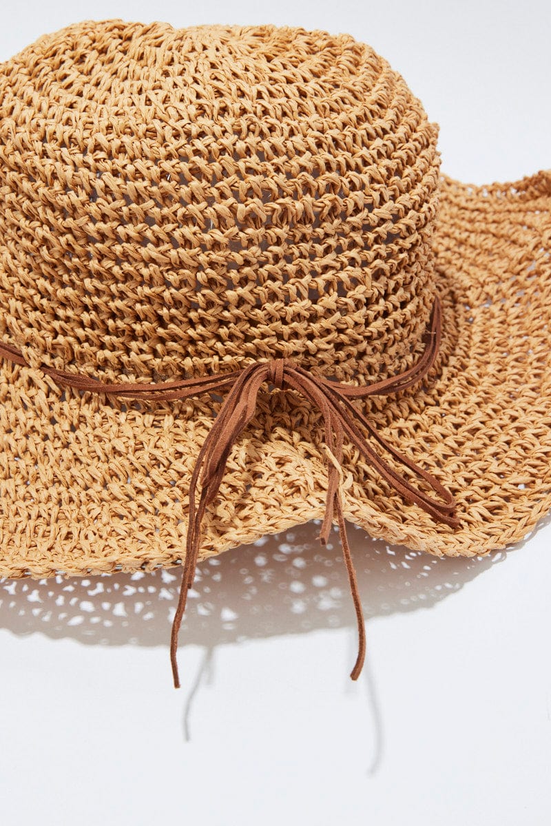 Beige Straw Hat for Ally Fashion