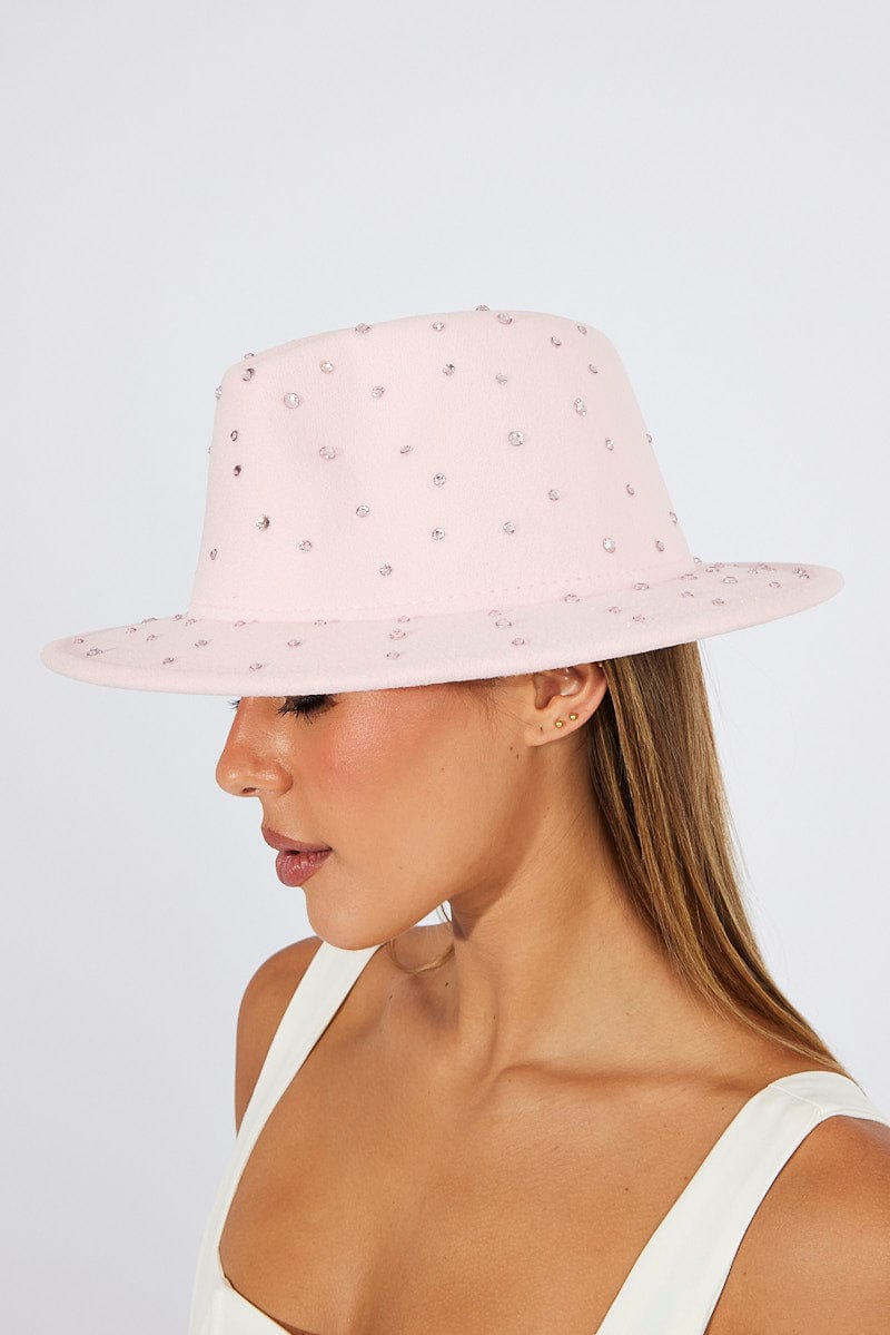 Pink Fedora Hat for Ally Fashion