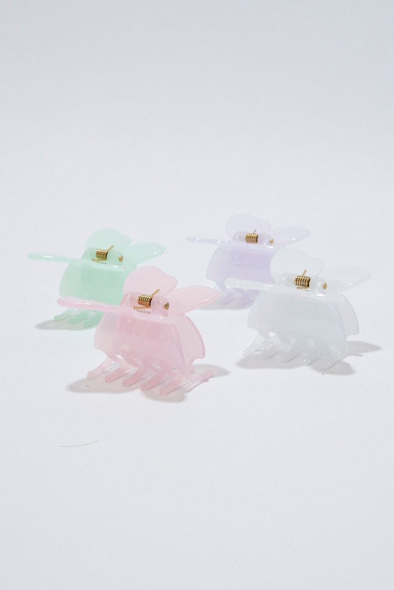 Multi 4 Pack Butterfly Claw Clips for Ally Fashion