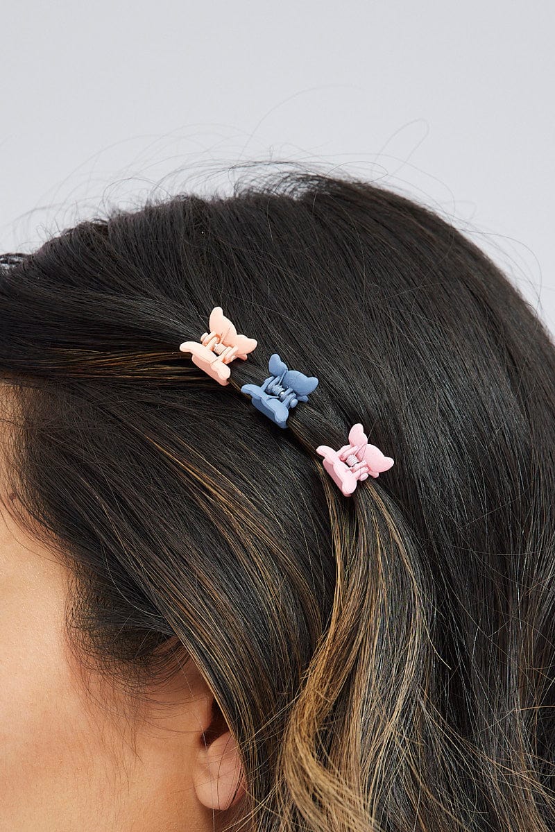 Multi 9 pack Multi Butterfly Claw Clips for Ally Fashion