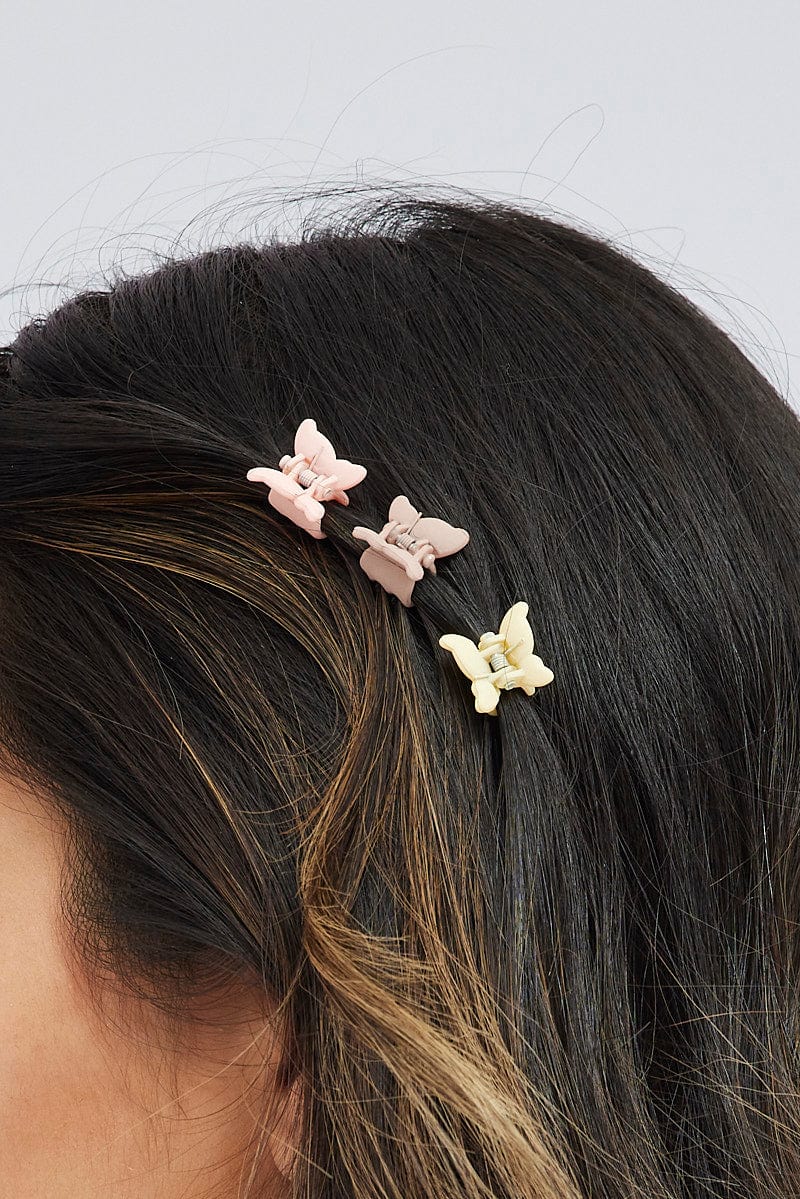 Multi 9 Pack Mini Butterfly Claw Clips for Ally Fashion