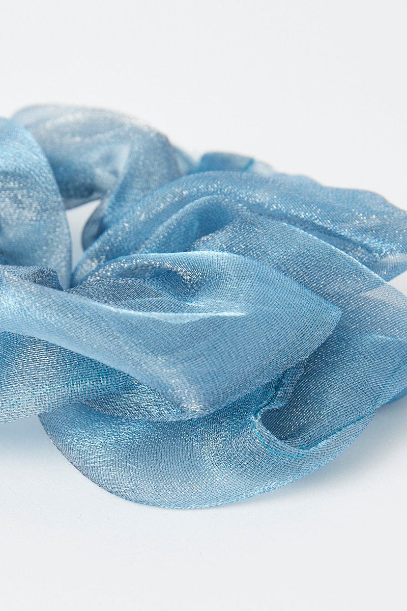 Blue Organza Scrunchie for Ally Fashion