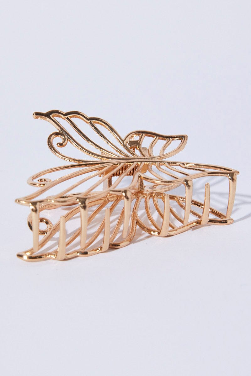 Gold Butterfly Claw Clip for Ally Fashion