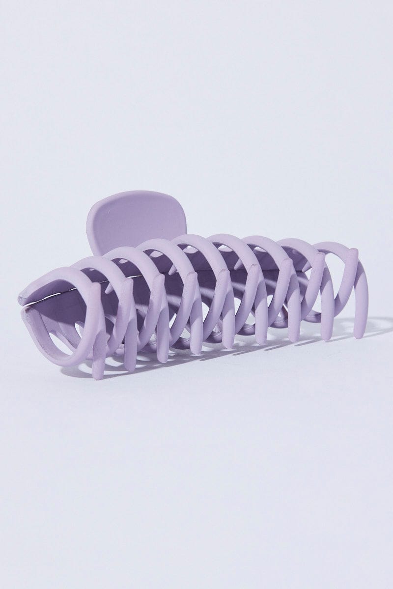 Purple Classic Hair Claw Clip for Ally Fashion