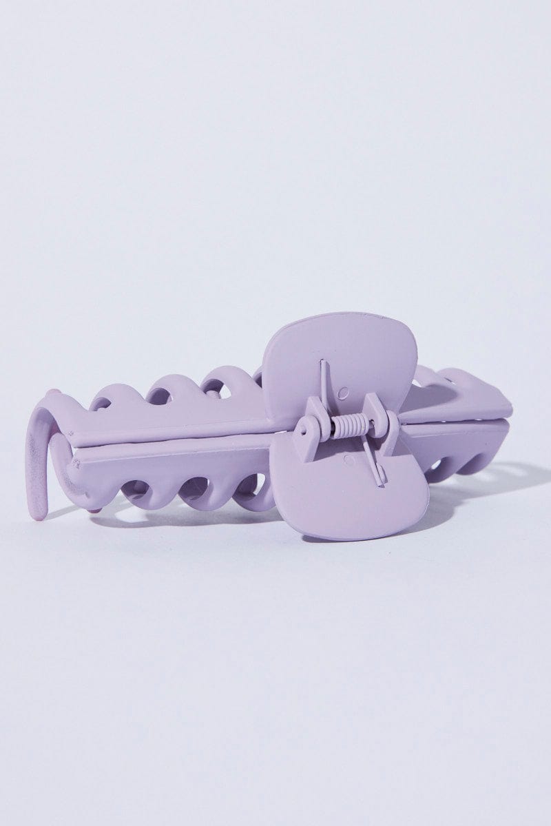 Purple Classic Hair Claw Clip for Ally Fashion