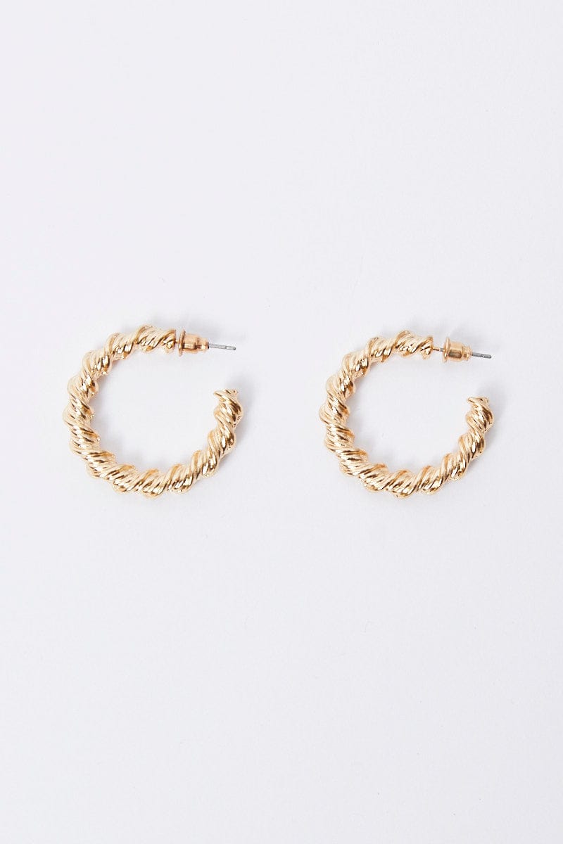 Twist Hoop Earrings for Ally Fashion