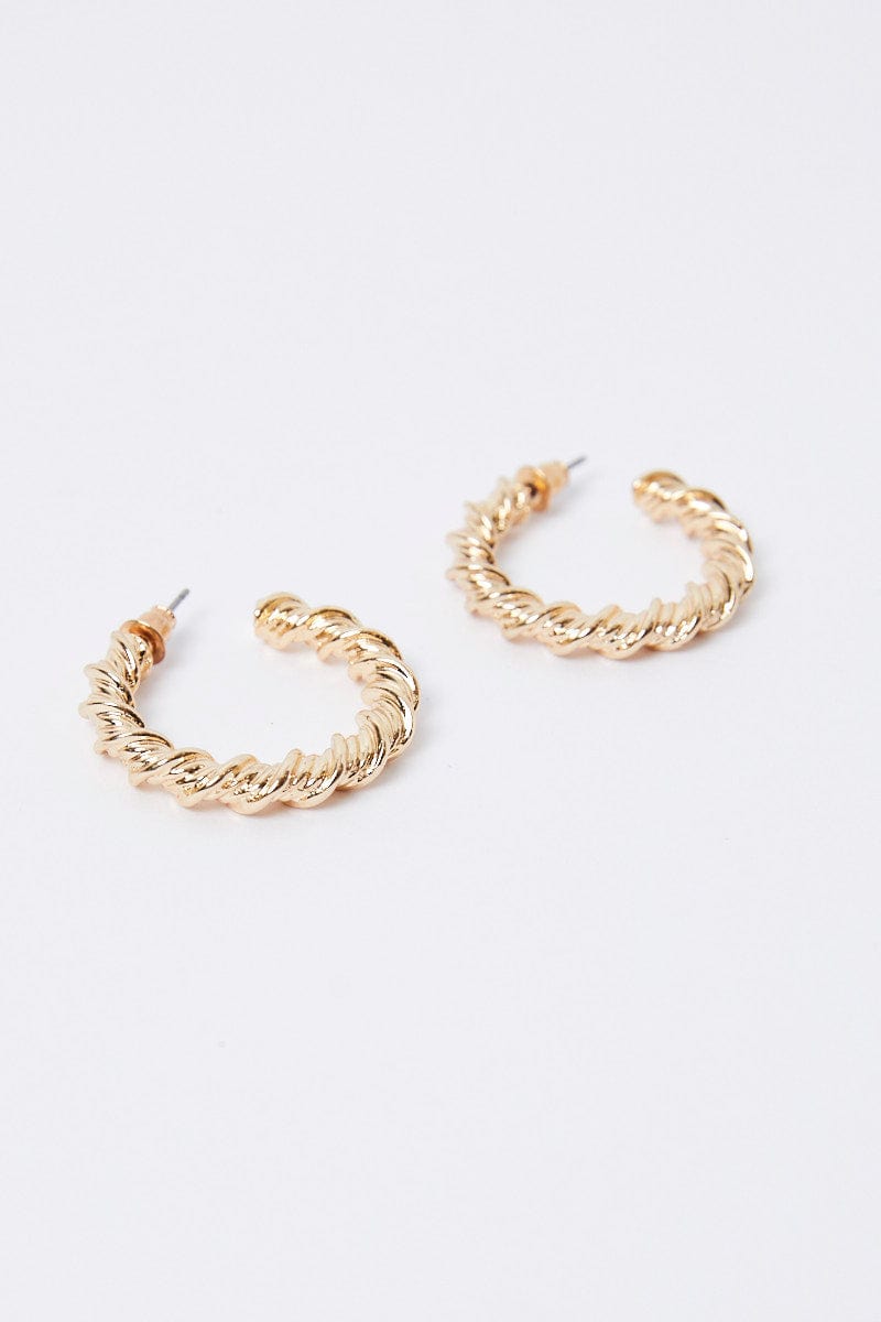 Twist Hoop Earrings for Ally Fashion