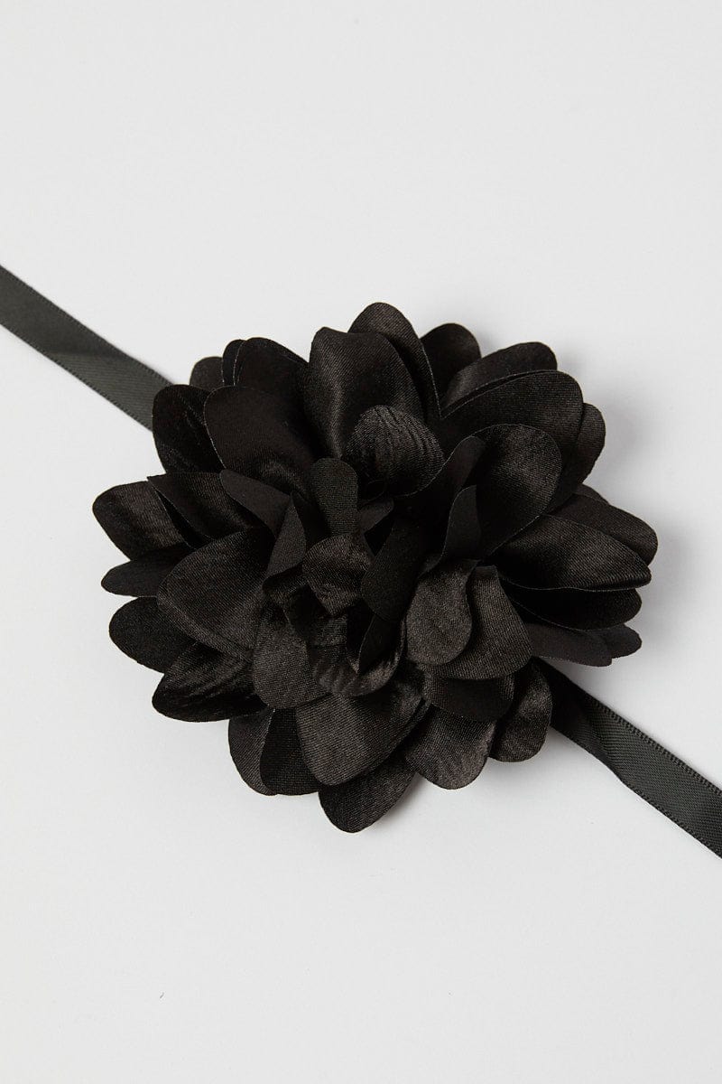 Black Floral Chocker for Ally Fashion