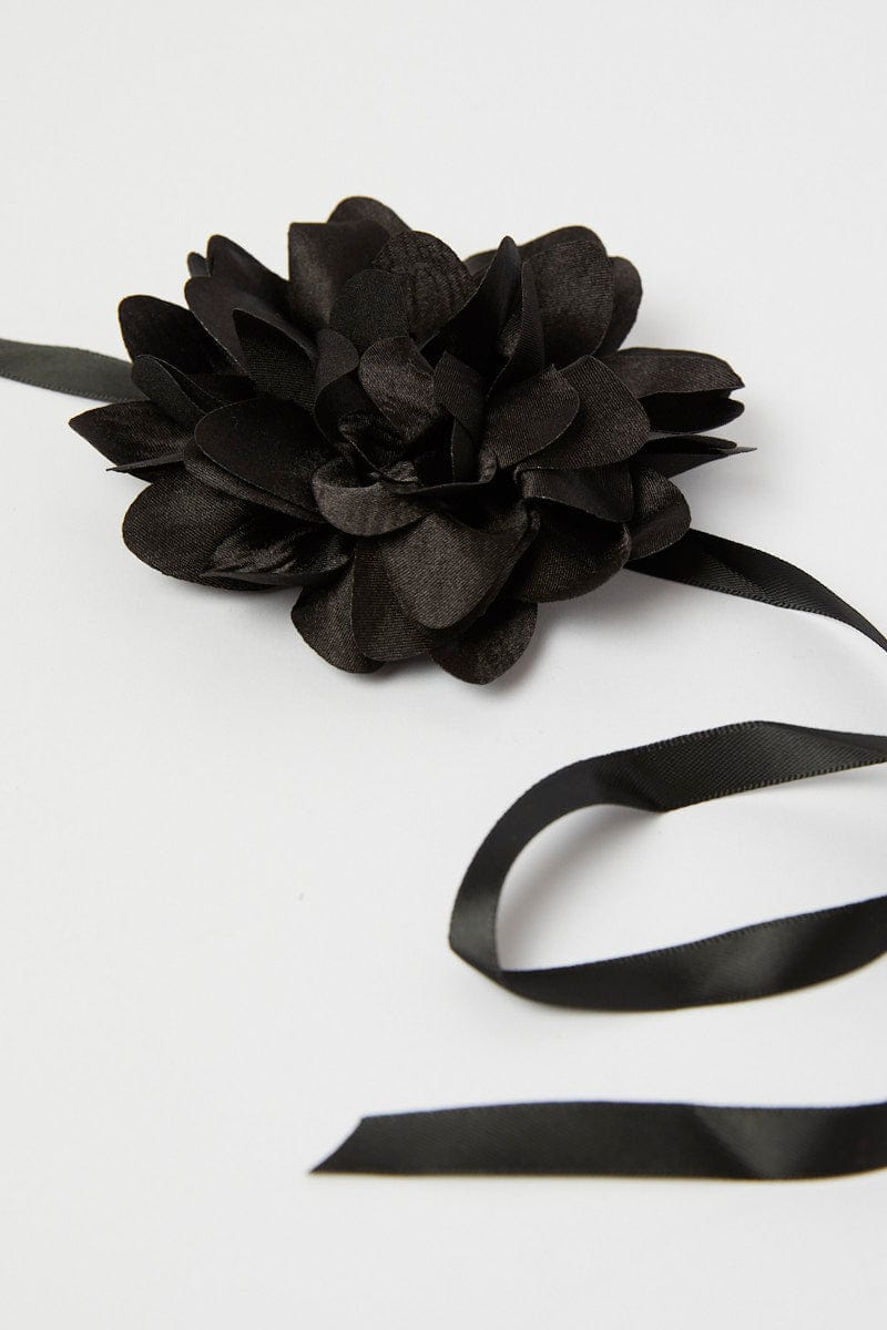 Black Floral Chocker for Ally Fashion