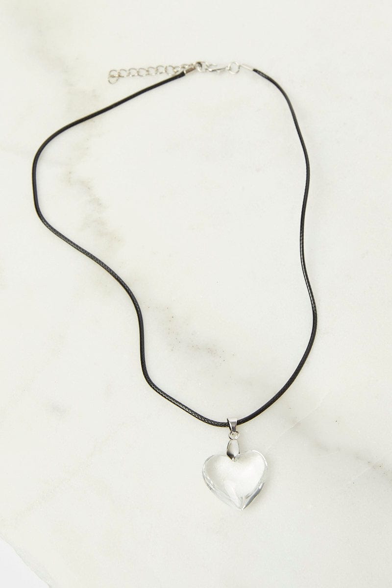 White Heart Pendent Necklace for Ally Fashion