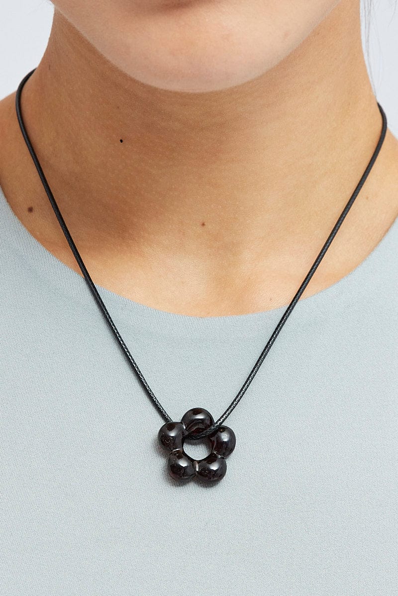 Brown Flower Pendent Necklace for Ally Fashion