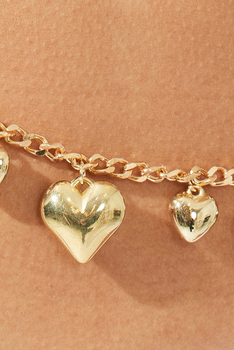 Gold Heart Pendent Belly Chain for Ally Fashion