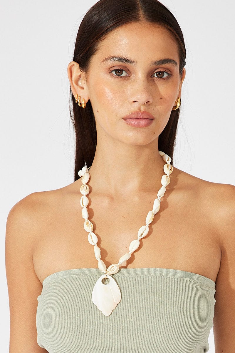 White Shell Necklace for Ally Fashion