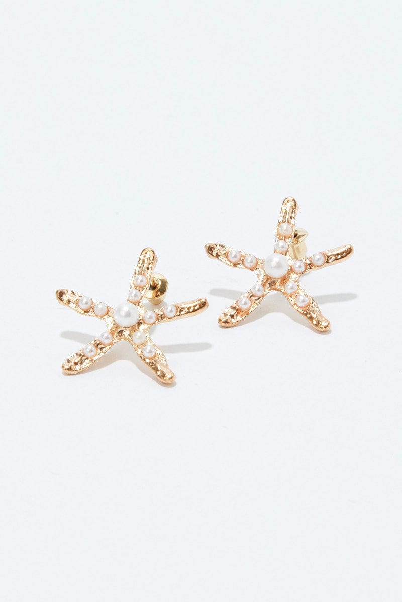 Gold Starfish Earrings for Ally Fashion