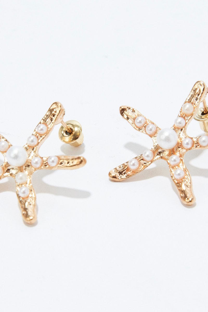 Gold Starfish Earrings for Ally Fashion