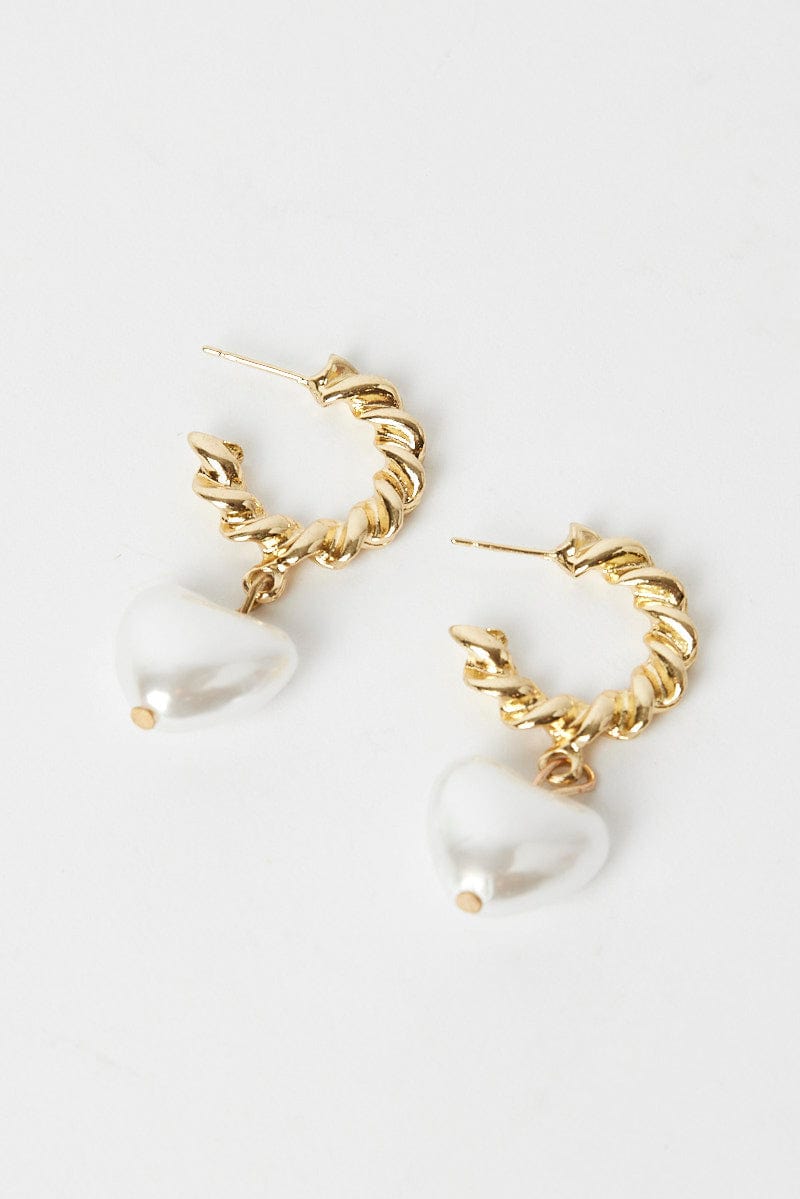 Gold Heart Earrings for Ally Fashion